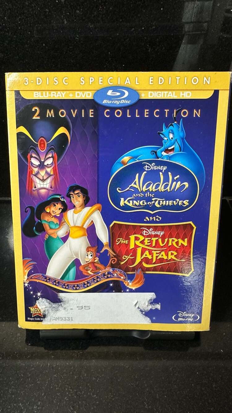 Disney Aladdin And The King Of Thieves Return Of Jafar Blu-Ray & DVD